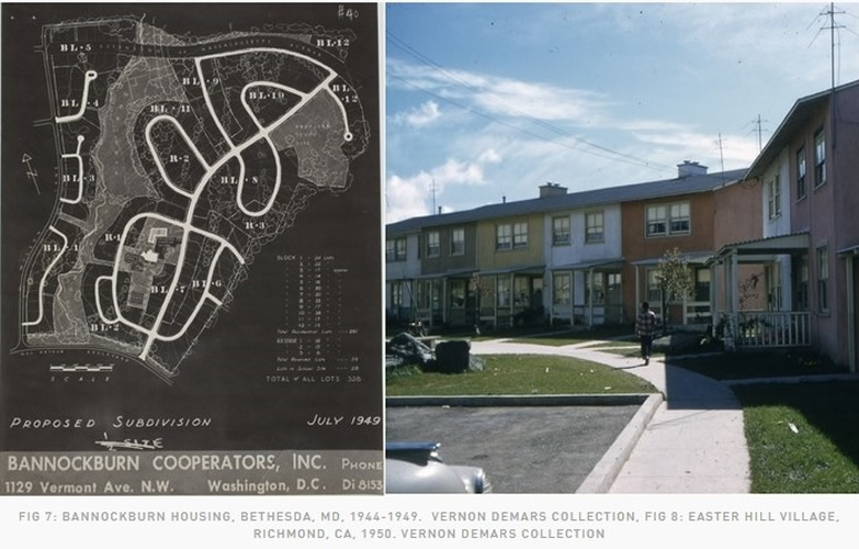 <p>Richmond Village (formerly Easter Hill Village - see previous slide), California, U.S.A., 2008. "The goal for the …Richmond Village project was to turn 300 units of crime-ridden, run-down public housing into a vital neighborhood anchored by a community center and public open space. The development was originally built in 1954 and was a model of public housing until neglect, crime and poverty took over. The Richmond Housing Authority together with Richmond Village…residents collaborated to re-construct a vision of community. The vision included open/community space with mixed-income housing; 100% of the rental housing is affordable, with 70% allocated for public housing residents. The for-sale family homes have a mix of low, moderate and market-rate housing." (<a href='https://www.nibbi.com/projects/richmond-village/'>See: https://www.nibbi.com/projects/richmond-village/</a>)</p>
